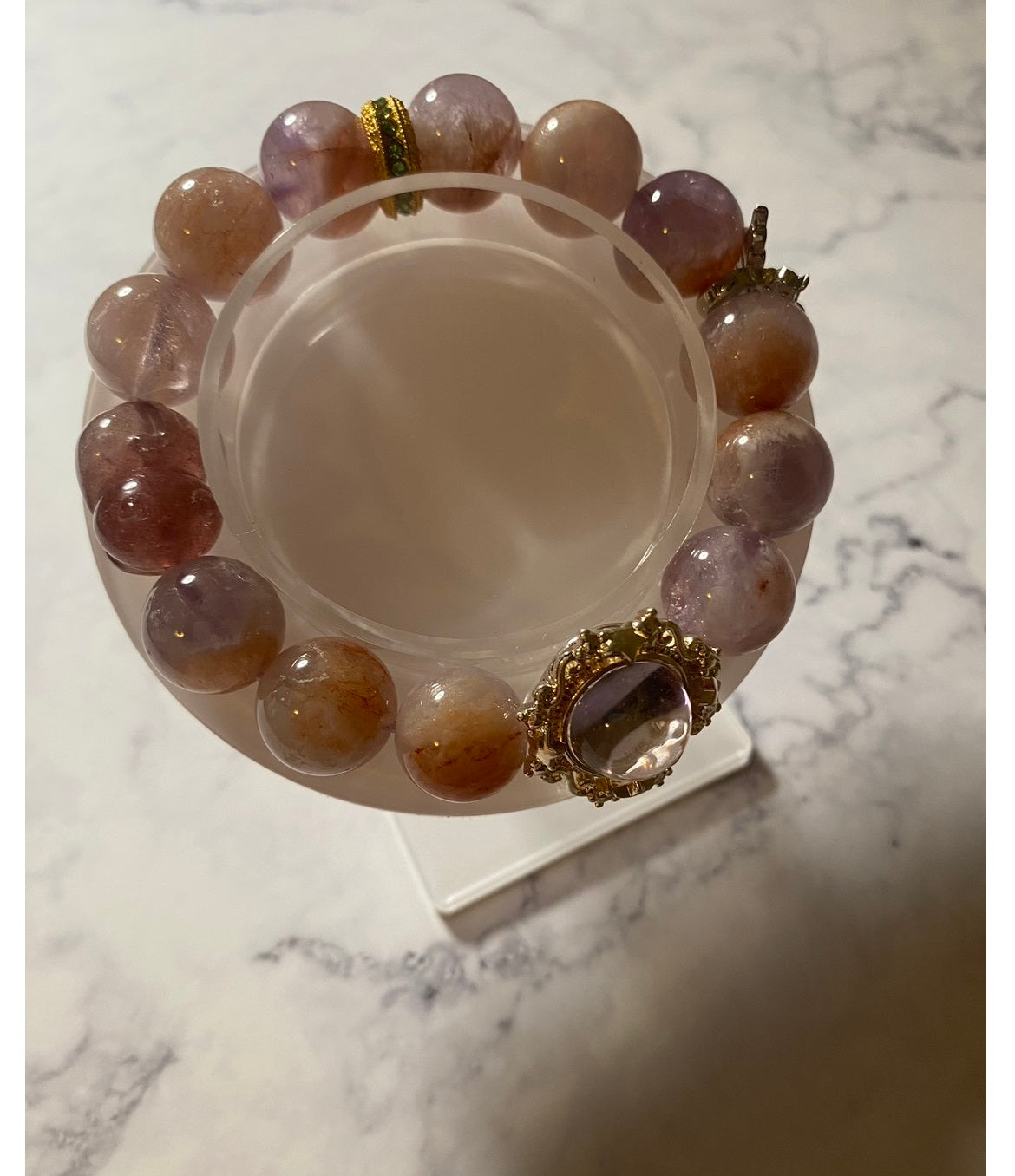 《紫黃晶 × 紫水晶 × 白水晶&nbsp;能量守護手鍊》