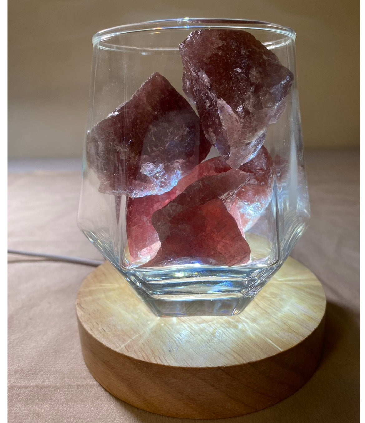 草莓晶水晶燈｜愛與幸福的能量之光