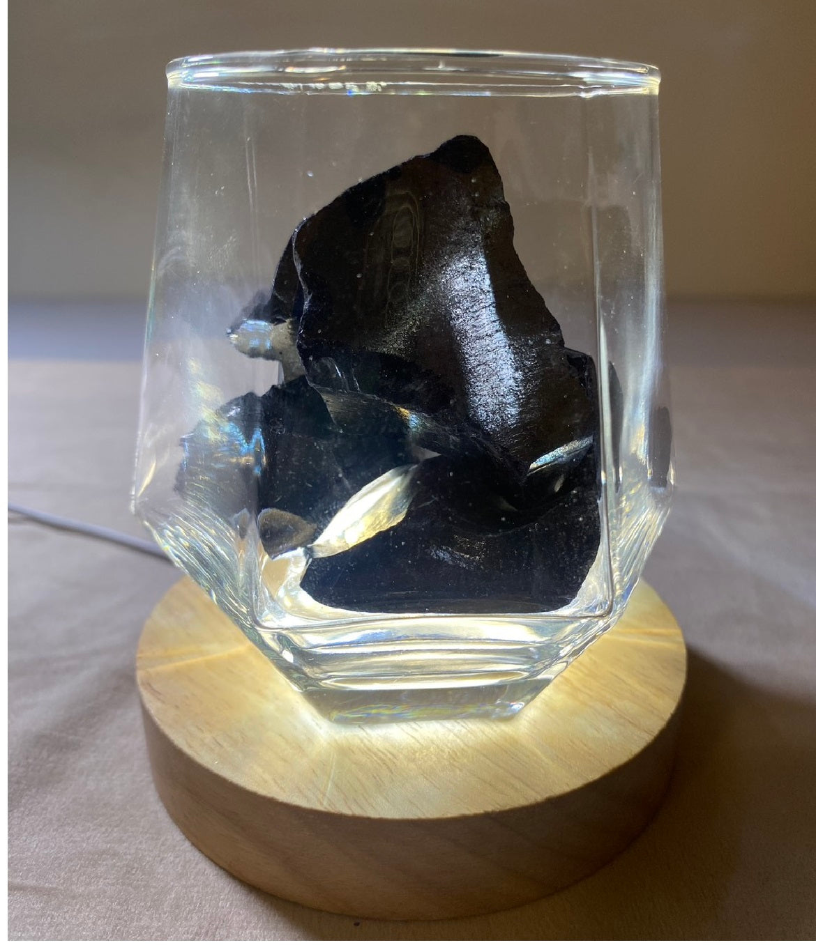 黑曜石水晶燈｜守護與淨化的療癒之光